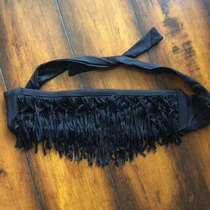 L*SPACE BLACK BIKINI BANDEAU TOP